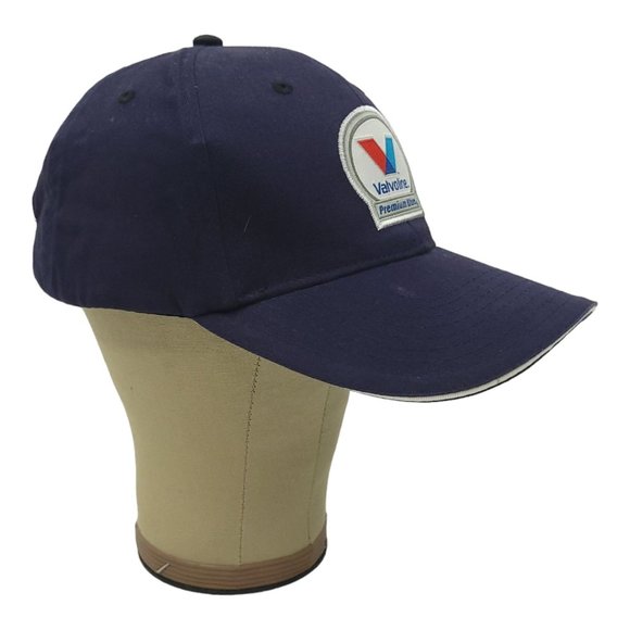 Valvoline Logo Patch Cummins Strapback Cap Trucker Baseball Hat Otto Blue - Picture 3 of 15